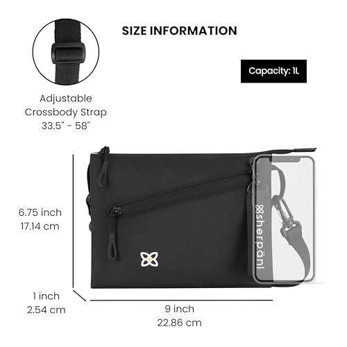 Sherpani Zoom, Small Crossbody Purse, Nylon Crossbody Bag, Lightweight Cross Body Bag, Sleek Dual Pouch, Purses for Women3