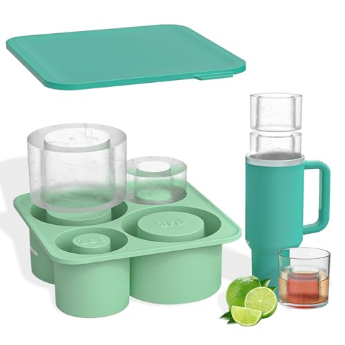 Moldes de hielo cilíndricos con tapa pack x4 miniatura 1