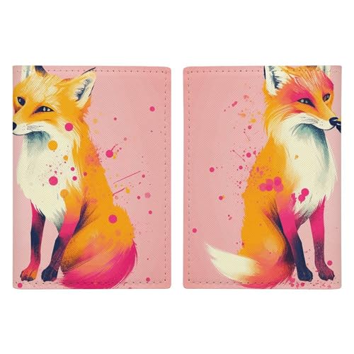 Porte-passeport cadeau de voyage idéal avec deux renards