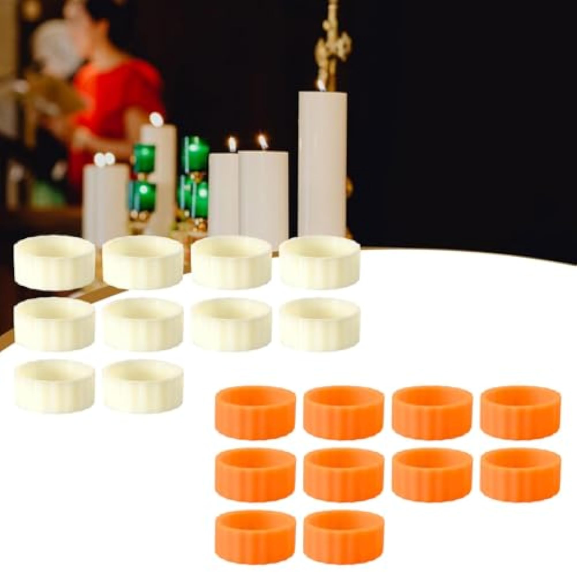 Silicone Candle Rings for Festivals and Halloween