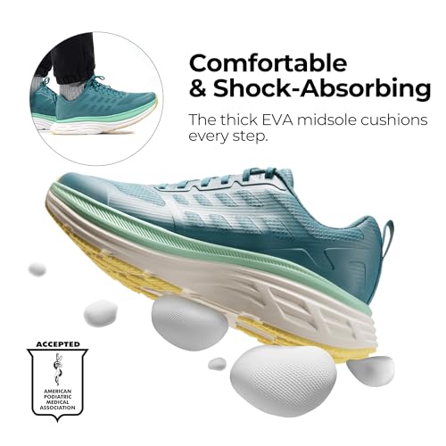 Image of NORTIV 8 Men's Walking Running Tennis Cushioning Shoes ActiveFloat Non Slip Athletic Gym Workout Jogging Comfortable Sneakers