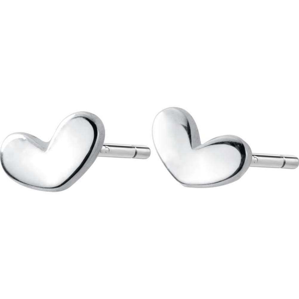 YDYDTTKD para Mujer, S925 Lindos Pendientes de Frijol Amor Mujer literaria Brillante en Forma de corazón joyería para Piercing en la Oreja un par
