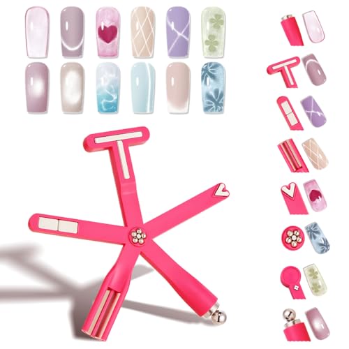 modelones Cat Eye Gel Polish Nail Magnet for Nail Art Tool Pink
