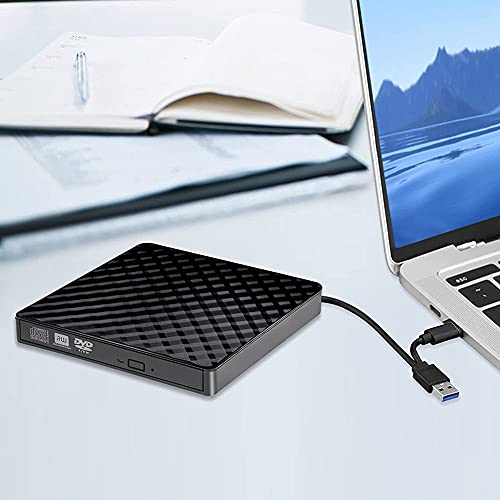 Lecteur graveur CD DVD externe portable duplicateur CD ROM PC bureau Windows - 2