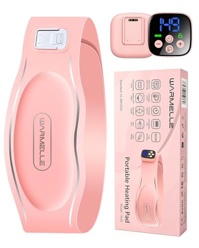 Image of Heating Pad for Period Cramps, Portable Heating Pad for Back - Instant Soothing Menstrual Cramp Relief, Cordless Heating Pads Rechargeable - FSA Eligible and HSA Eligible