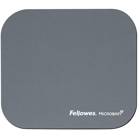 Fellowes Microban antibakteriell rechteckig Mauspad Silber Cover