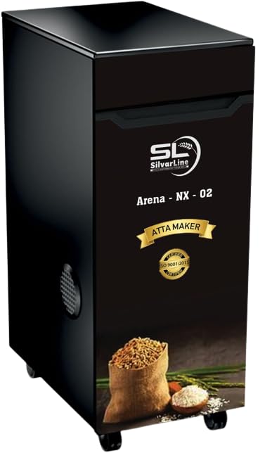 SILVERLINE ARENA-NX-02 Automatic Domestic Flour Mill Machine, Atta Chakki, Aata Maker, Ghar Ghanti,...