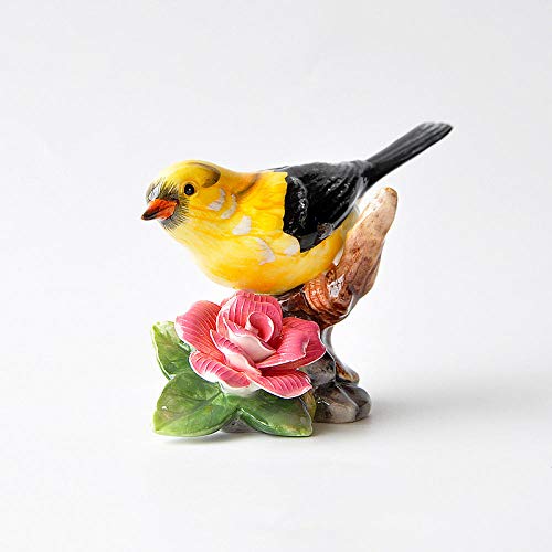 Statues et figurines en céramique fleur et oiseau objet déco intérieur - 4