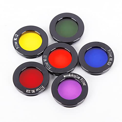 Set de accesorios para telescopios astronómicos de 1.25 pulgadas con filtros ópticos estables
