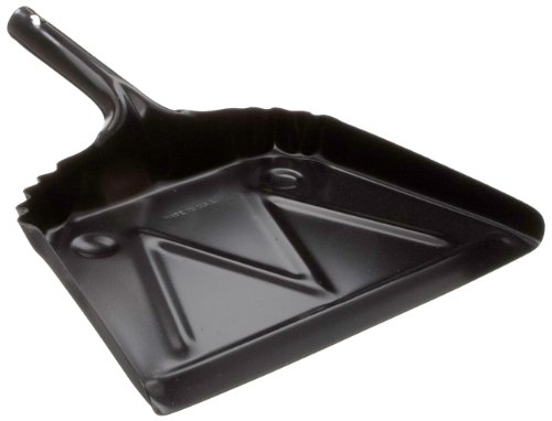 Impact 4212 Black Metal Dust Pan, 12" Width x 14" Height