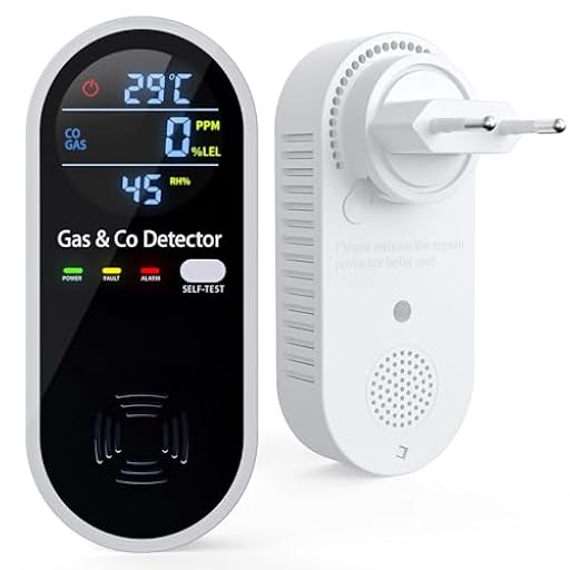 Detector Monóxido de Carbono y Gas 4 en 1 con Alarma acústica y Visual, Mide CO, Temperatura, Humedad y Gases, con función de autotest, Ideal para salón, Dormitorio, sótano, Oficina, YOJOCK | Ya disponible en tu tienda friki favorita! En mundofriki.es! Detector Monóxido de Carbono y Gas 4 en 1 con Alarma acústica y Visual, Mide CO, Temperatura, Humedad y Gases, con función de autotest, Ideal para salón, Dormitorio, sótano, Oficina, YOJOCK | Ya disponible en tu tienda friki favorita! En mundofriki.es!