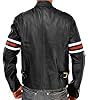 Aksah Fashion Men's House of Md Hugh Laurie Dr. Gregory Black Bomber Leather Jacket #2