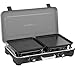 BRUNNER: 2-in-1 Tisch Camping-Kocher 2-flammig Edelstahl Gasgrill & Gaskocher - POWERKOOK 50mbar mit Grillplatten - mit Gasregler + Gaschlauch