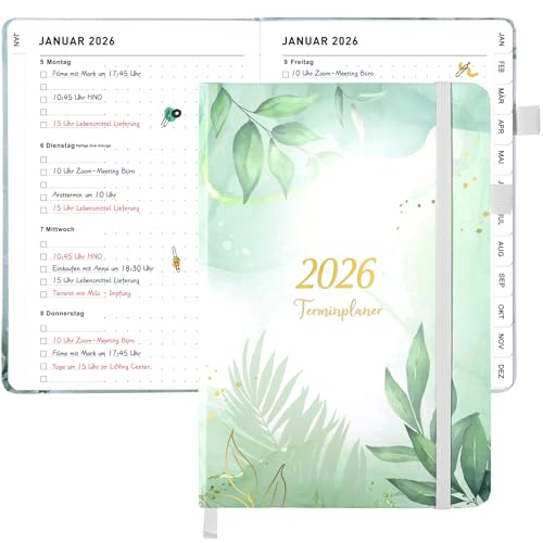 Kalender 2026 Planer 2026, Wochenplaner 2026 A5 Terminplaner 2026 Buchkalender 2026 Terminkalender â€¦ – Miniatur