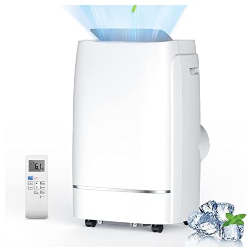 Rintuf 12000 BTU Portable Air Conditioner, 550 sq.ft, 2023 Ultra Quiet 3-in-1 Portable AC Unit, Wide Oscillation, 24H Timer, Air Conditioner Portable for Room, Remote Control & Window Mount Kit