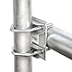 PremiumX Balkon-Halter 40cm Ø 48mm Stahl Mast Geländer-Halterung für Satelliten-Schüssel SAT-Antenne Ausleger Mastaufsatz Mast-Verlängerung