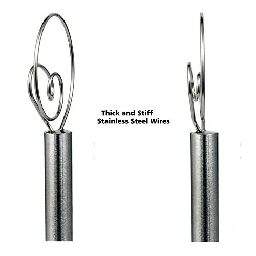 Jillmo Danish Dough Whisk, 12Inch Stainless Steel Whisk #TOP2