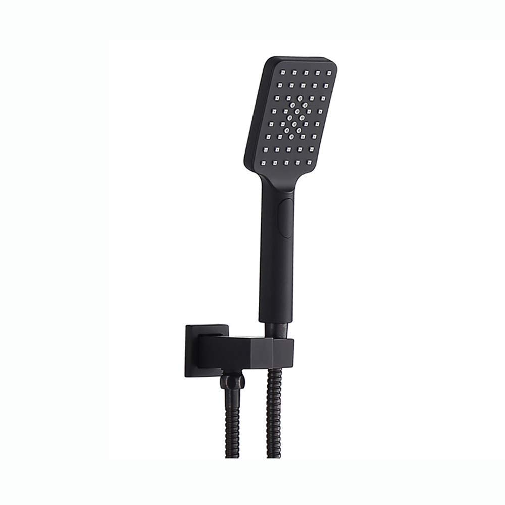 Sistema Doccia, Rubinetto per Doccia a Pioggia da Bagno da 10 Pollici Set da Parete Nero di Lusso Bagno con Doccia a Telefono, Set Doccia di Lusso