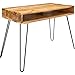 Produktbild riess-ambiente.de Massiver Schreibtisch Scorpion Natur 100cm Mangoholz Hairpin Legs Konsolentisch Holztisch Bürotisch