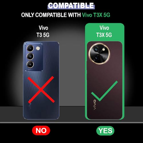Image of Back Cover for Vivo T3x 5G | Full Camera Protection | Premium Liquid Silicon Case | Flexible Bumper Case for Vivo T3x 5G (Dark Blue)
