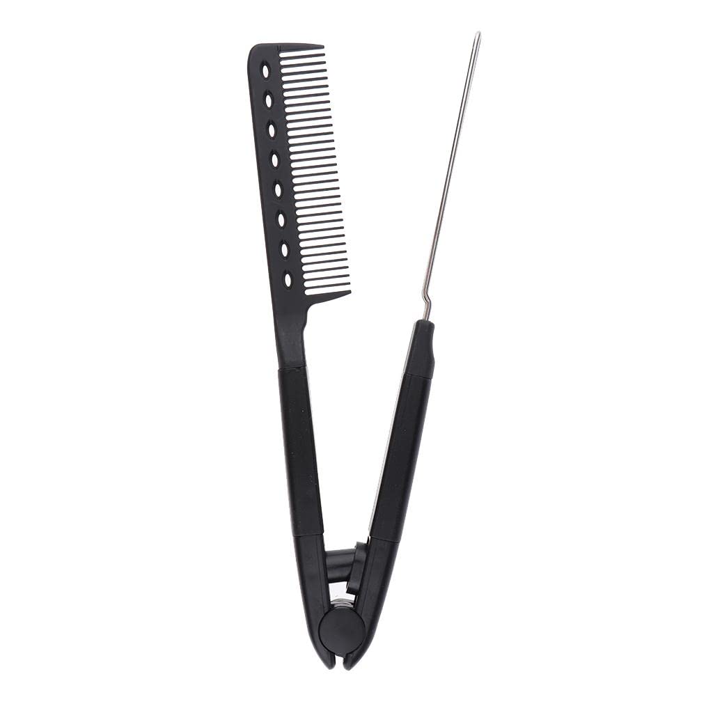 Hairdressing Straightener Hair Straighten Brush Pocket Comb Clamp Black Health & Beauty/Hair Care & Styling/Brushes & Combs-image-35