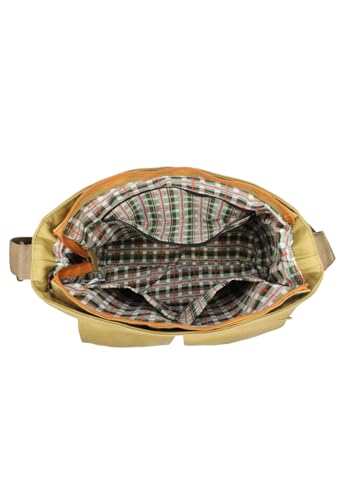 Lenna's Bolsa Tote Bag Tiracolo de Lona Tamanho Grande A023 Caqui