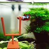 Aquarium Decor Field Goal Post for Fish to Swim Through College Football Fish Tank or Betta Fish Tank Any Color Decor Football Game Day Deco (Orange)