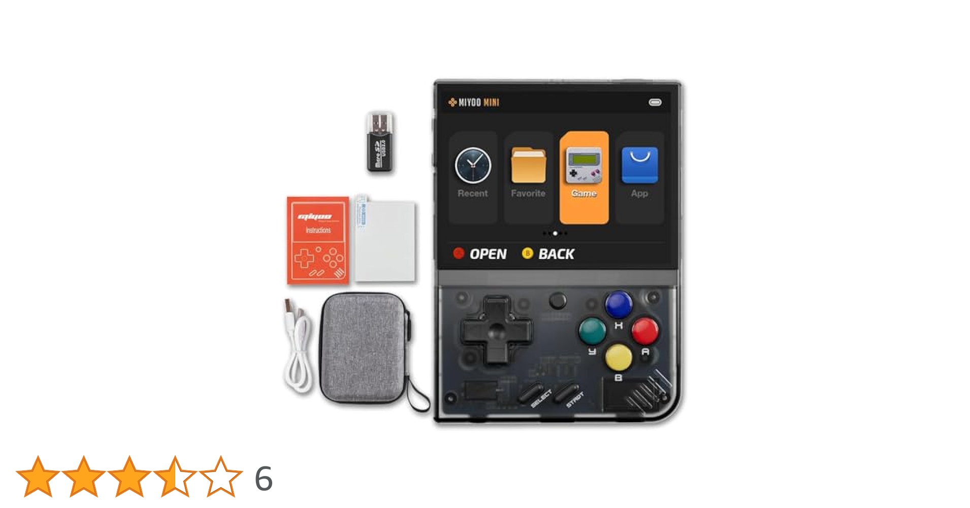 miyoo mini plus ブラック　カバー付き【美品】【動作確認済】 Amazon.com: Miyoo Mini Plus Portable Handheld Video Game