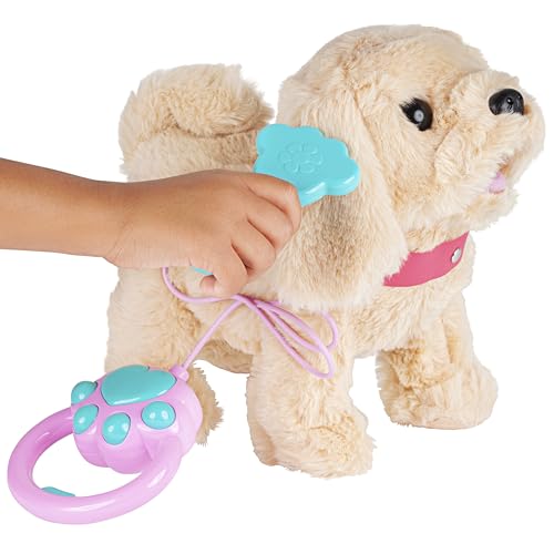 fash n kolor Electronic Plush Puppy Dog Walking Barking Toy Puppy with Remote Control Leash, Interactive Plush That Walks, Wags Tail, and Barks, Soft Pretend Pet for Kids Ages 3 4 5 6+ Girls & Boys - Thumbnail 4