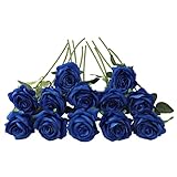 【Paquete】12 rosas artificiales a granel. (el jarrón NO está incluido).