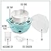 Nostalgia Retro Electric Large Hard-Boiled Egg Cooker, 7 Capacity, Poached, Scrambled, Omelets, Whites, Sandwiches, for Keto & Low-Carb Diets, Aqua