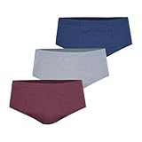 Eminence Homme Pur Coton 0100 Slip, Bordeaux/Ciel/Marine, XL EU