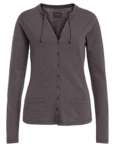 Longsleeve femme GWENDOLIN fini les hauts inconfortables grâce à ce top boutonné