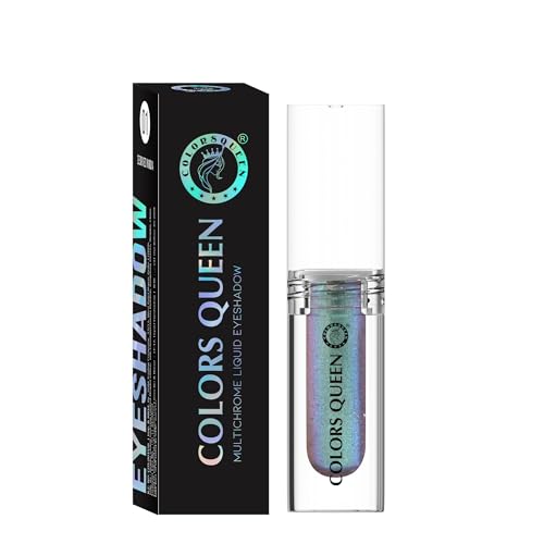 Image of Colors Queen Multichrome Liquid Eyeshadow | Long Wearing & Highly Pigmented Eyeshadow with Metallic Finish | Transfer Proof & Smudge Proof Liquid Eye Shadow for Eye Makeup (12 - Under Water Haze)