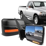 ECCPP Driver Left Door Mirror for 2004-2014 Ford F150 Rear View Mirror with Puddle Lamp Power Control Heated Manual Folding Reflector(Driver Side)