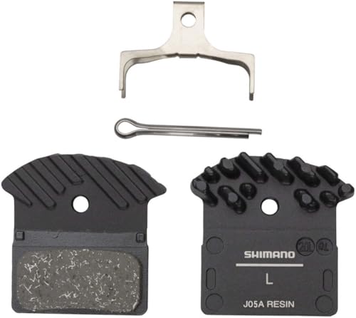 Shimano J05A-RF Disc Brake Pad and Spring - Resin Compound Finned Aluminum Back Plate