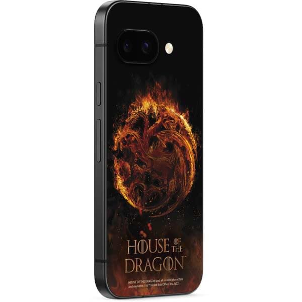 Skinit Decal Phone Skin Compatible with Google Pixel 9a - Officially Licensed HBO House of The Dragon Flaming Tararyen Sigil Design