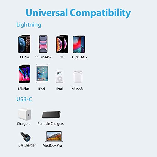 Cable USB C para iPhone 12 iFlash cable de datos y suministro de energía negro 5
