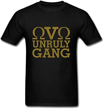 Unruly Gang,Cotton Printed T-Shirts Birthday Gift for Him for Her M