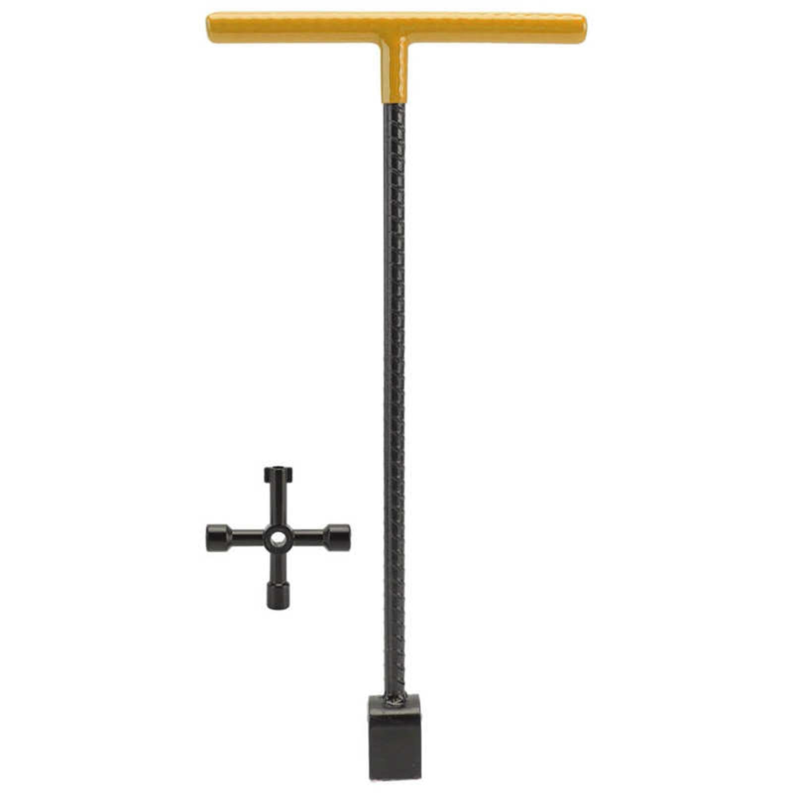 PIXZCSA Effort Saving Meter Key Wrench T Handle Utility Tool Yellow 17 inch