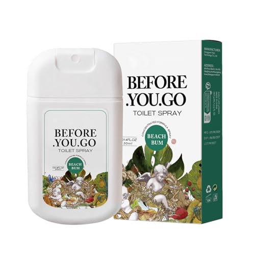 Toilet Spray - Refreshing Scent Dormitory Bathroom Poop Spray | Formulated Solution Bathroom Air Freshener Odor Eliminator | Toilet deodorizing Sprray for Bedroom, and LivingRoom