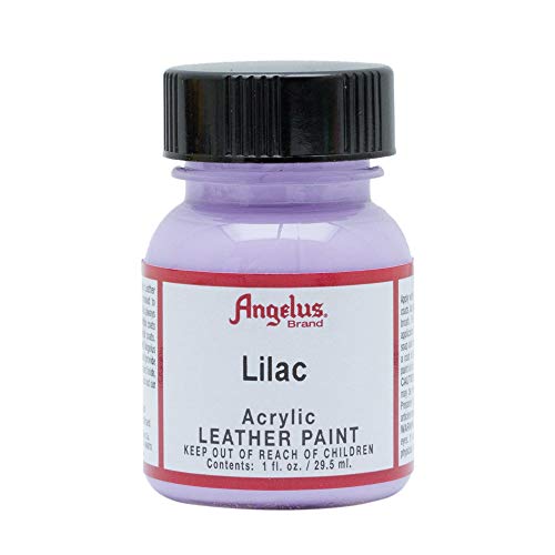 Angelus Brand Peinture acrylique pour le cuir Blanc 29,6 ml - - lilas, 29,5 ml