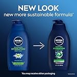 NIVEA MEN Maximum Hydration Body Wash for Dry Skin, Aloe Vera Enriched, 3-in-1 Moisturizing Body Wash, Face and Hair, Paraben Free, Vegan Formula, 30 Fl Oz Bottle - Image 2