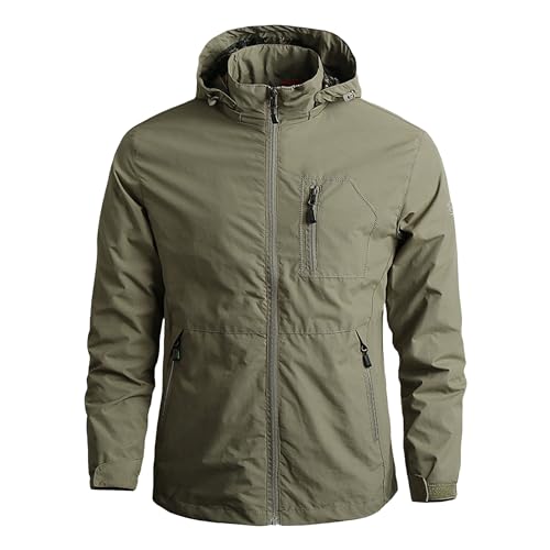 Veste voyage homme capuche manteau outdoor polyvalent pour marche et quotidien urbain