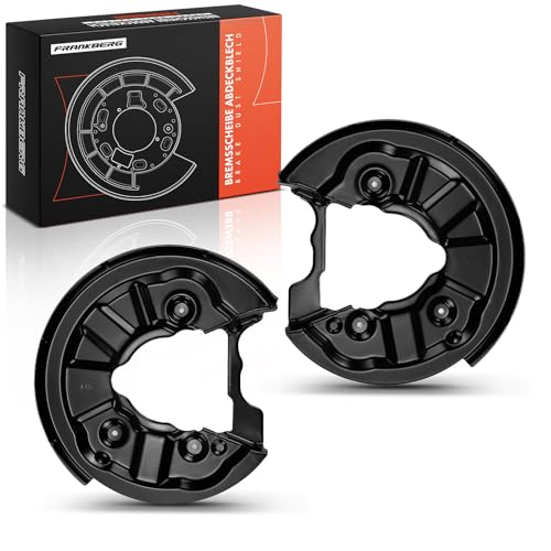 Frankberg 2x Brake Dust Shield Brake Disc Cover Rear Axle Compatible with Golf VII 5G1 BE1 BE2 BQ1 2.0L 2012-2020 P.a.s.s.a.t 3G2 CB2 1.4L 2.0L 2014-2024 Replace# 5Q0615612S