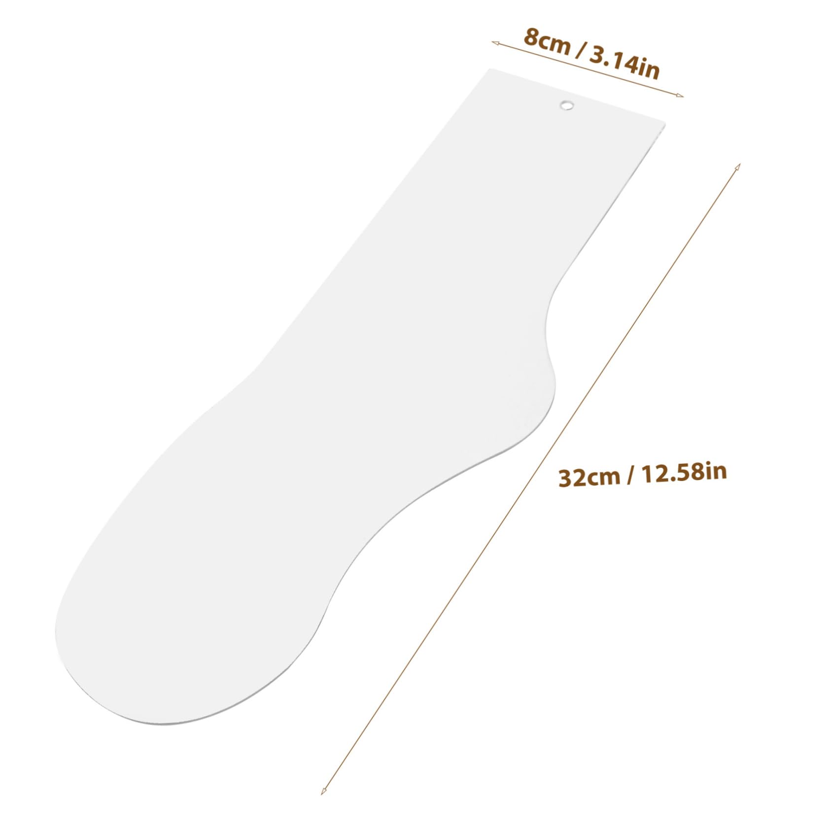 STOBAZA 2pcs Socks Display Board Sock Hanging Prop Sock Display Hanger Stocking Display Prop Hanging Board for Sock Hanging Panel for Sock Straight Sock Tool Sock Panel White Acrylic