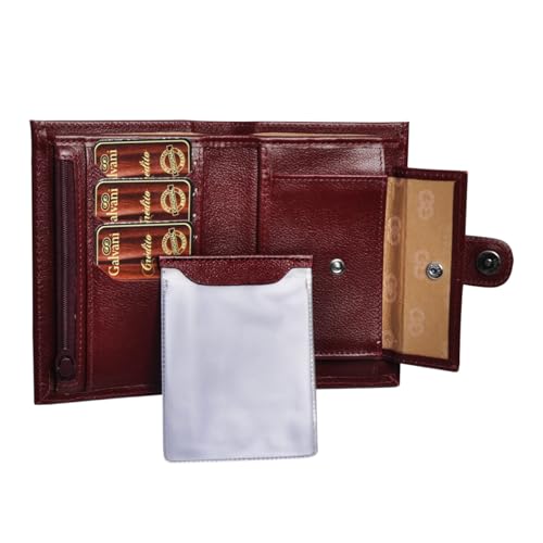 Carteira Feminina RUPIA em Couro (Vinho)