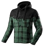 REBELHORN Shifter Motorradjacke Motorradhemd Herren | Textil | Ellbogen und Schulterprotektoren Stufe 2 | Rückenprotektor Tasche | Abnehmbare Kapuze | 4 Belüftungskanäle