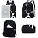 Hey Yoo School Backpack for Girls Women Children Kids Backpack School Bag Bookbag Set with Lunch Bag for Teen Girl (Black)