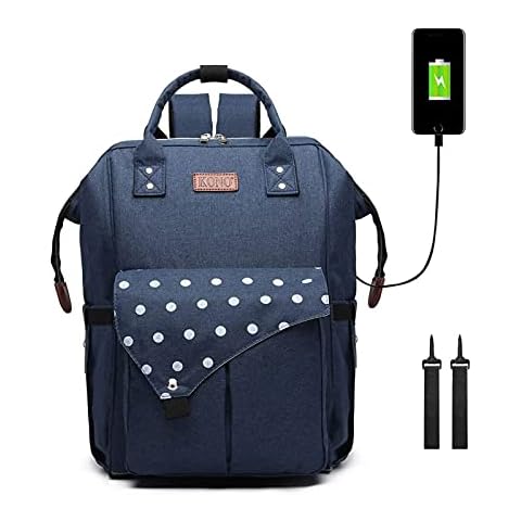 Kono Baby Changing Backpack with USB Port Cover